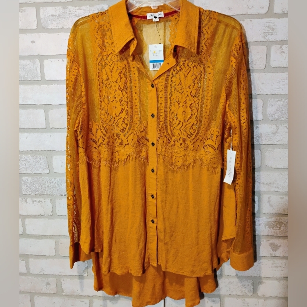 🆕 Skylar And Jade Hi-Lo Button Down Shirt, NWTs, XL